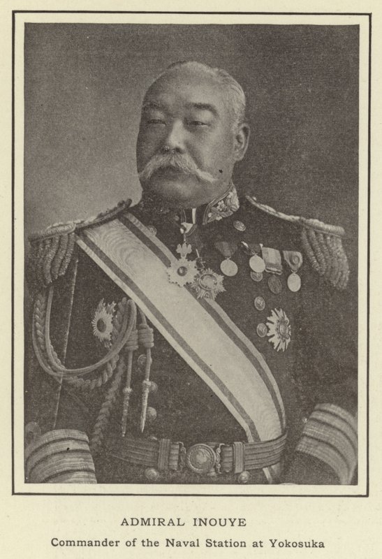Almirante Inouye, Comandante da Estação Naval de Yokosuka de Japanese Photographer