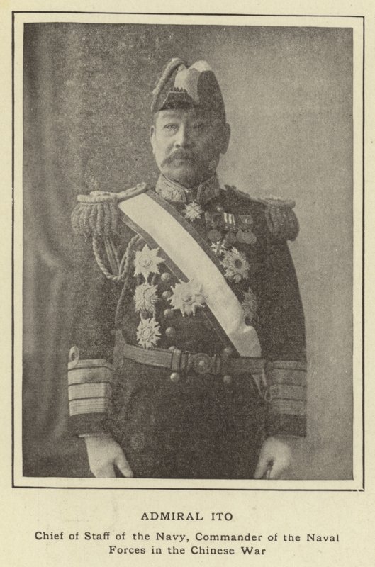 Almirante Ito, Chefe do Estado Maior da Marinha, Comandante das Forças Navais na Guerra Chinesa de Japanese Photographer
