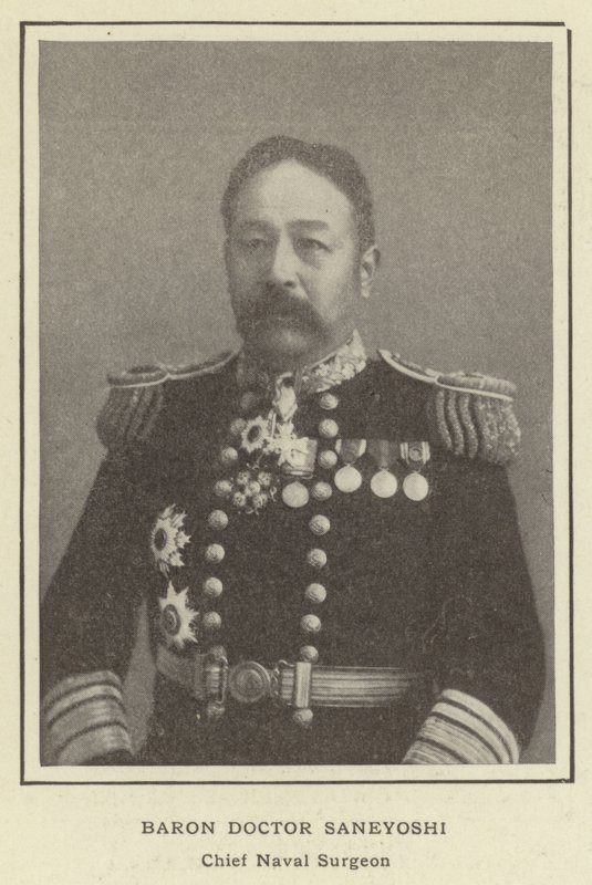Barão Doutor Saneyoshi, Cirurgião Naval Chefe de Japanese Photographer