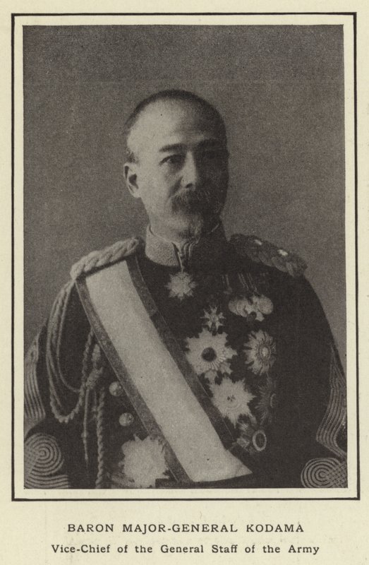 Baron Major-General Kodama, Vice-Chefe do Estado Maior do Exército de Japanese Photographer