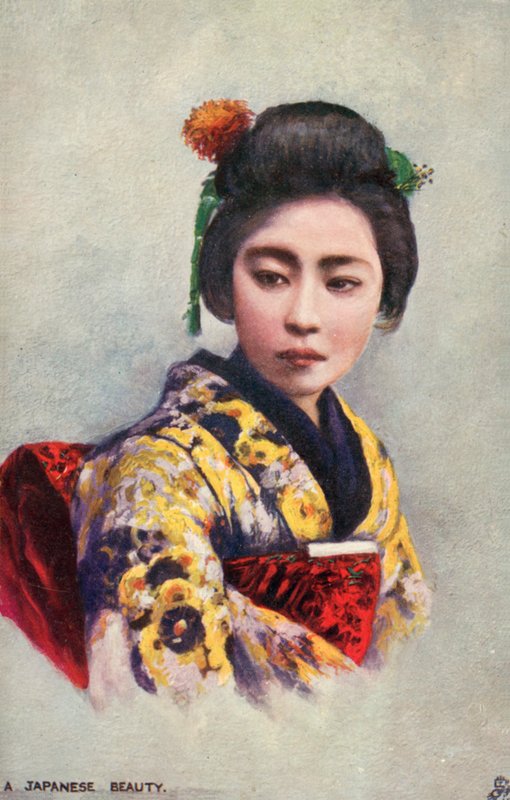 Mulher japonesa bonita (fotografia a cores) de Japanese Photographer