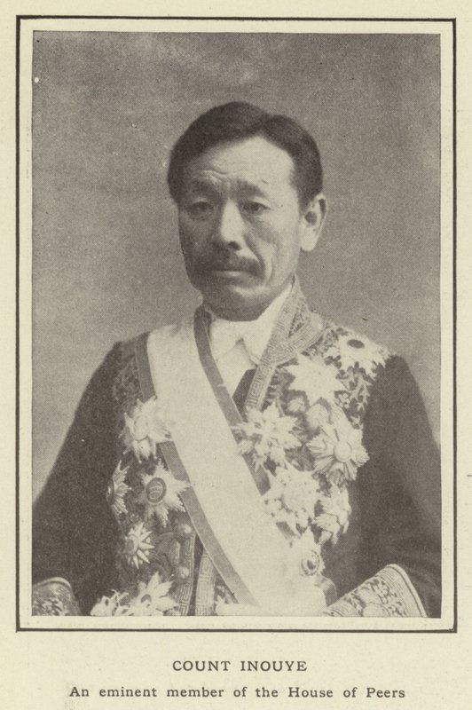 Conde Inouye, um eminente membro da Câmara dos Pares de Japanese Photographer