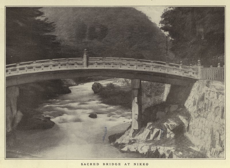 Ponte Sagrada em Nikko de Japanese Photographer