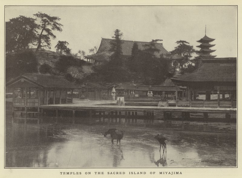 Templos na Ilha Sagrada de Miyajima de Japanese Photographer