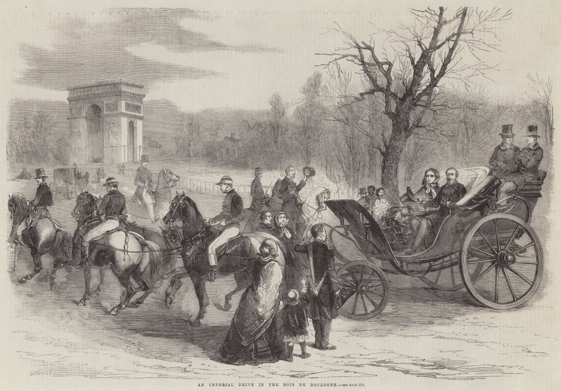Uma unidade imperial no Bois de Boulogne de Jean Adolphe Beauce