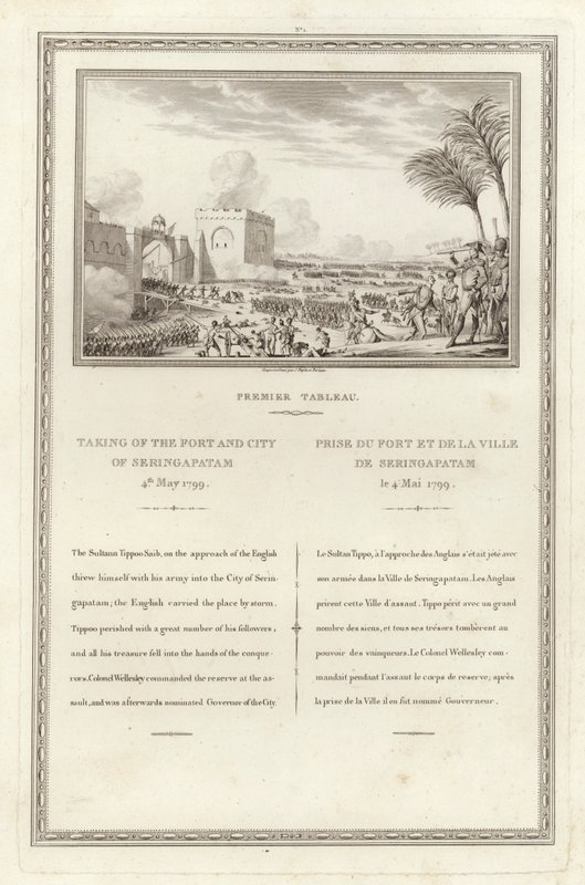 Tomada do forte e cidade de Seringapatam, 4 de maio de 1799 de Jean Duplessi Bertaux