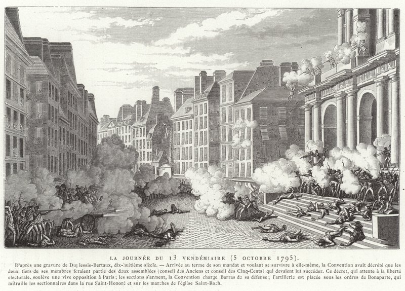 O dia de 13 Vendemiaire (5 de outubro de 1795) de Jean Duplessis Bertaux