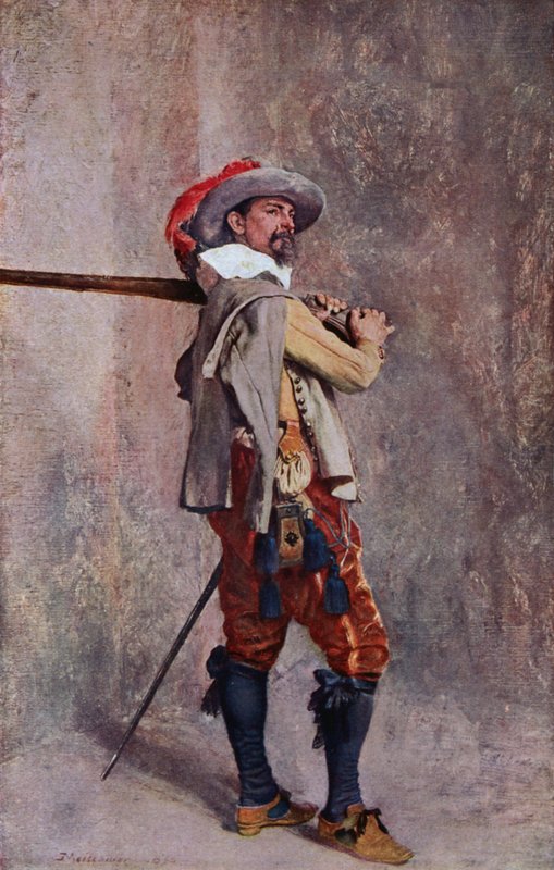 Um mosqueteiro da época de Luís XIII da França de Jean Louis Ernest (after) Meissonier