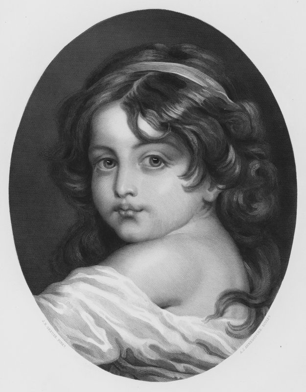 A infância, a partir da imagem da Colecção Real (gravura) de Jean Baptiste (after) Greuze