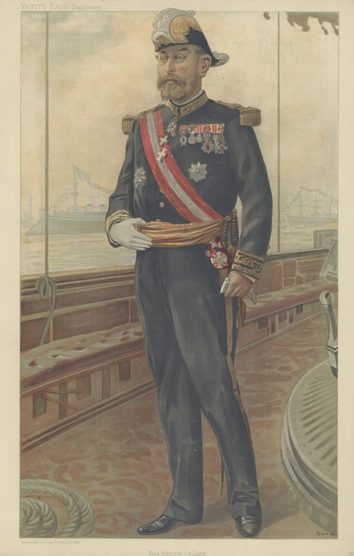 Vice-Almirante Caillard (cor litho) de Jean Baptiste (after) Guth