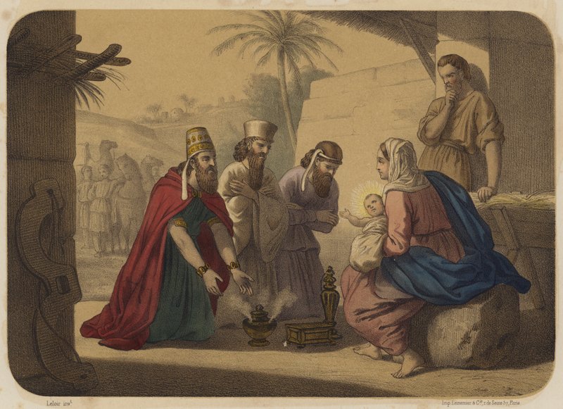 Adoração dos Magos de Jean Baptiste Auguste Leloir