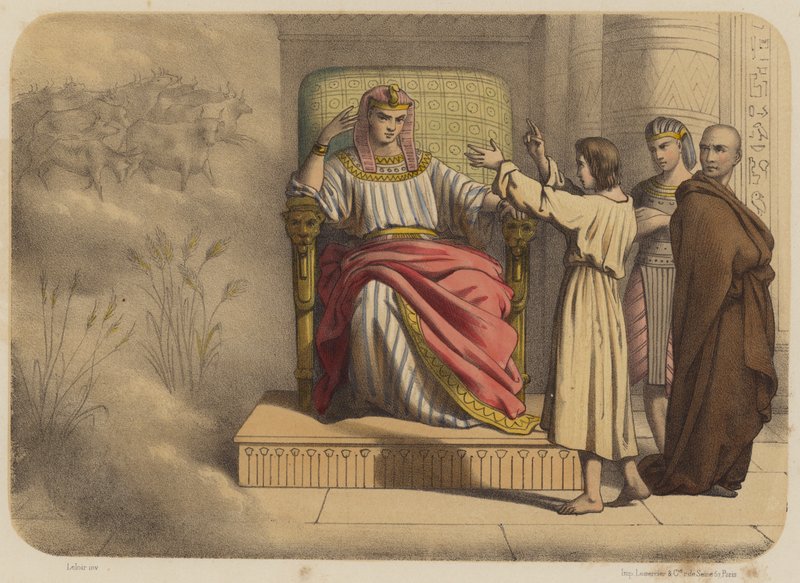 José antes do faraó de Jean Baptiste Auguste Leloir
