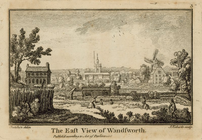 A, leste, vista, de, Wandsworth de Jean Baptiste Claude Chatelain