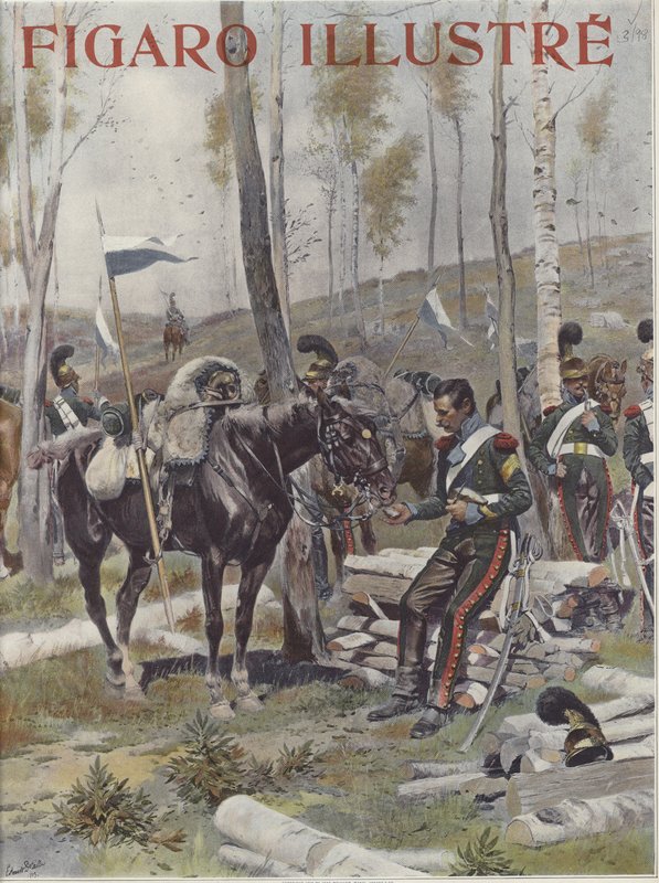 Um acampamento de soldados de Jean Baptiste Edouard Detaille