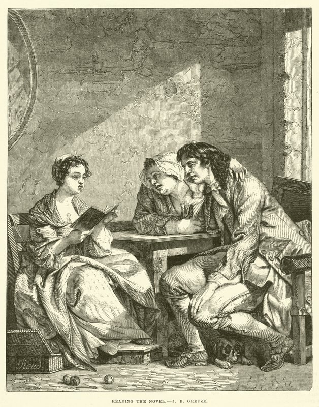 Lendo o romance de Jean Baptiste Greuze