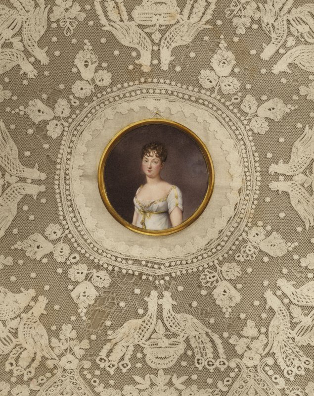 Retrato da princesa Pauline Schwarzenberg de Jean Baptiste Jacques Augustin