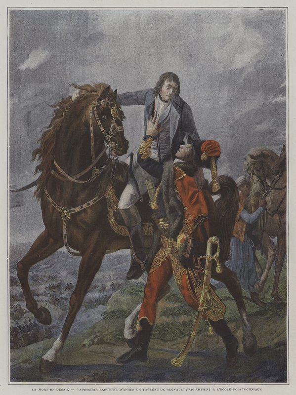 A morte do general Desaix na batalha de Marengo, 1800 de Jean Baptiste Regnault