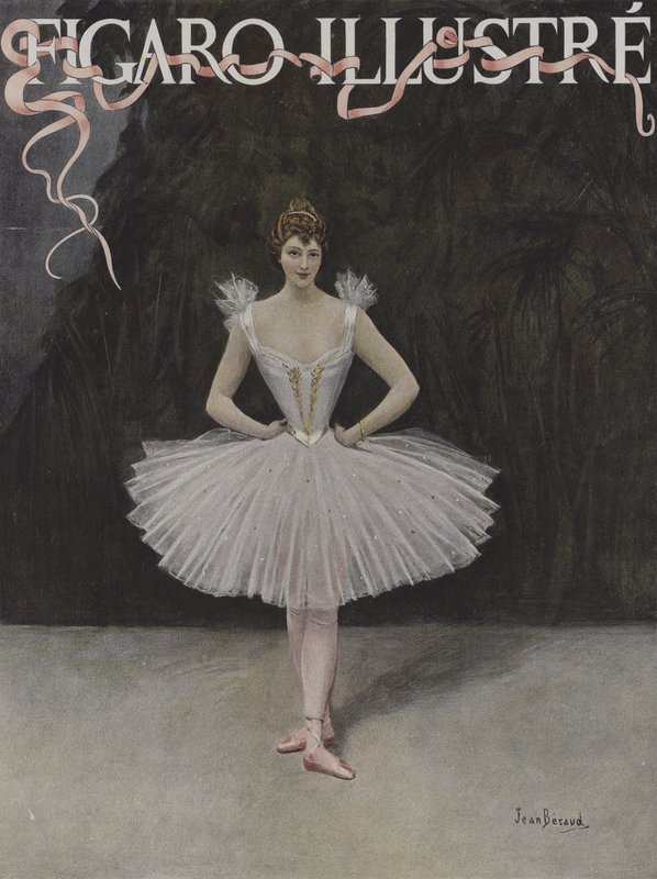 O dançarino Capa do Ilustre Figaro, fevereiro de 1895 de Jean Beraud