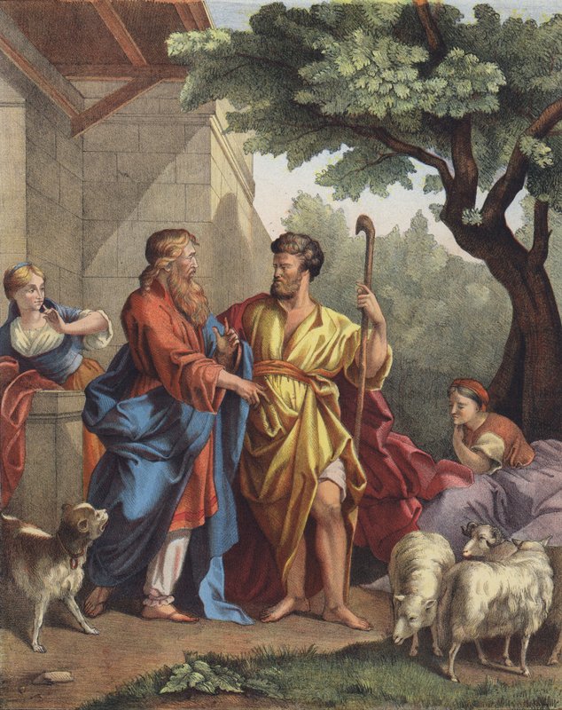 Aliança de Jacó e Labão de Jean Bernard after Restout