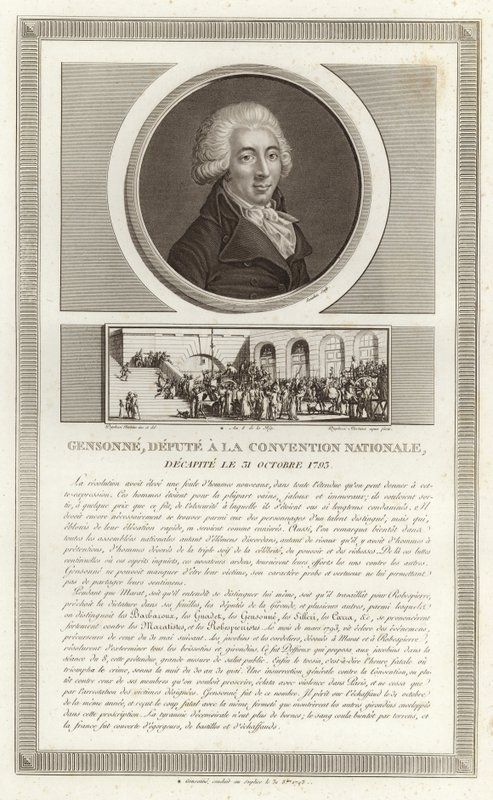 Retrato de Armand Gensonne de Jean Duplessi Bertaux