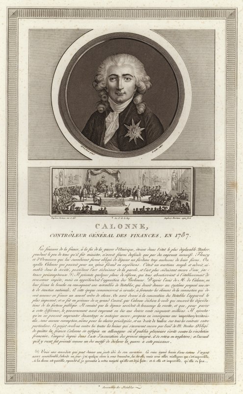 Retrato de Charles Alexandre, visconde de Calonne de Jean Duplessi Bertaux