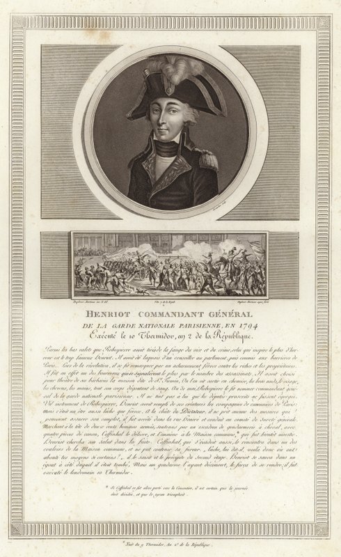 Retrato de François Hanriot de Jean Duplessi Bertaux