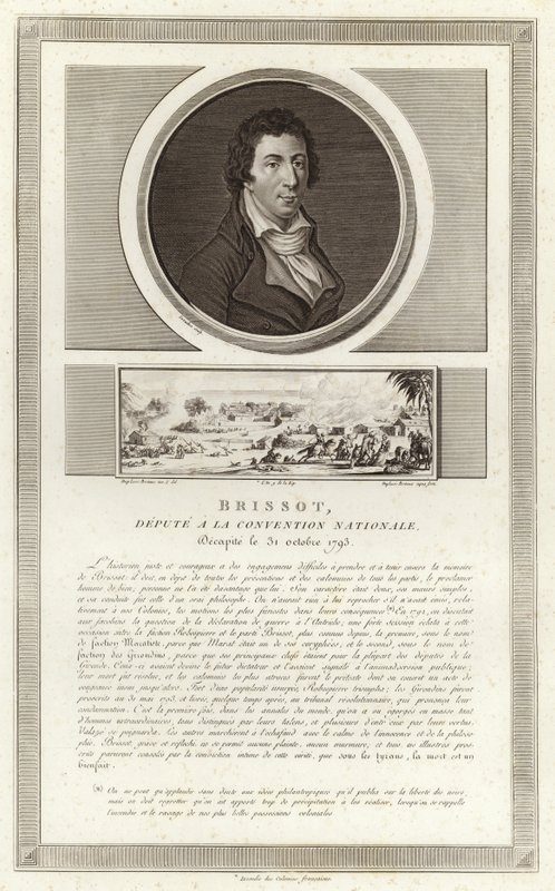 Retrato de Jacques Pierre Brissot de Jean Duplessi Bertaux