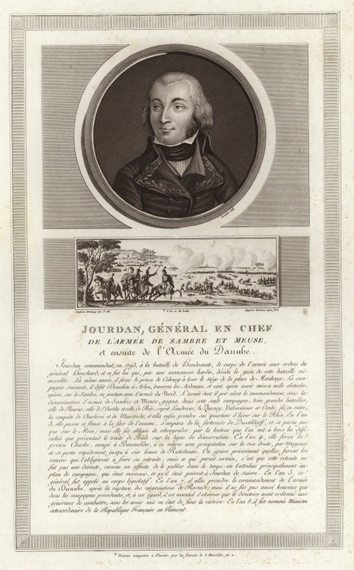 Retrato de Jean-Baptiste Jourdan, Conde Jourdan de Jean Duplessi Bertaux