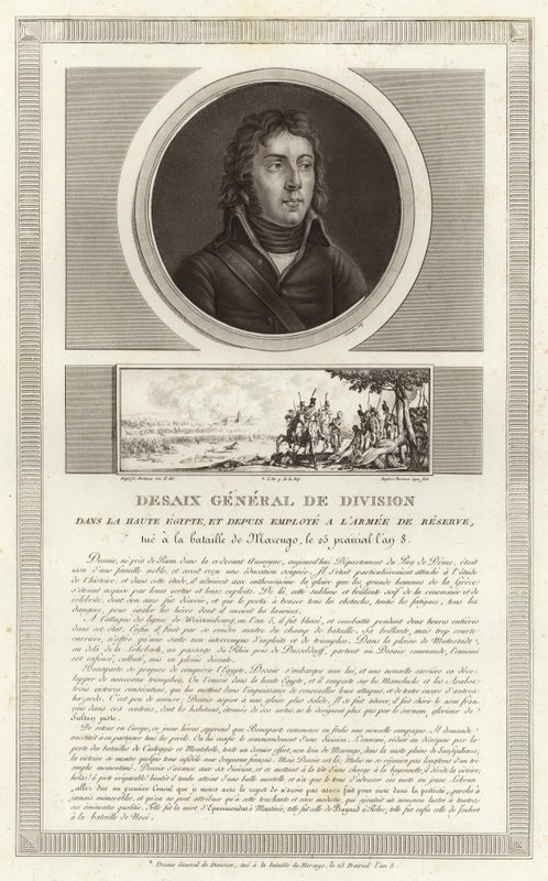 Retrato de Louis Desaix de Jean Duplessi Bertaux