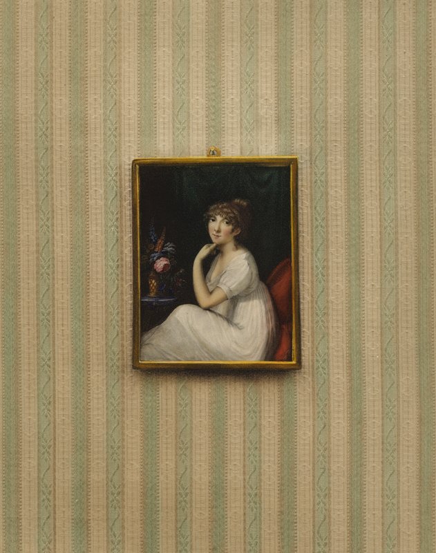 Retrato da rainha Caroline, esposa do rei George IV de Jean Francois Marie Huet Villiers
