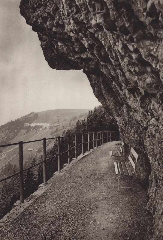 Vista de Rigi Kaltbad (foto a p/b) de Jean Gaberell
