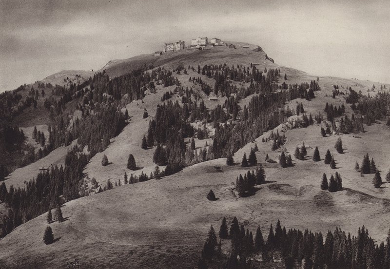 Hotéis Rigi Kulm (foto p/b) de Jean Gaberell