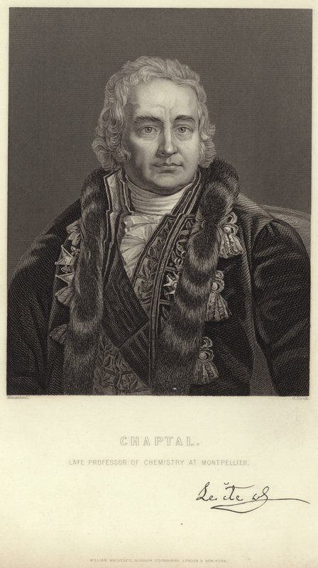 Retrato de Jean-Antoine Chaptal de Jean Jacques Francois Monanteuil
