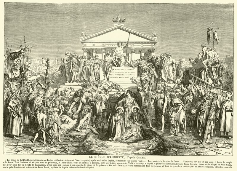 O século de Augusto (gravura) de Jean Leon (after) Gerome