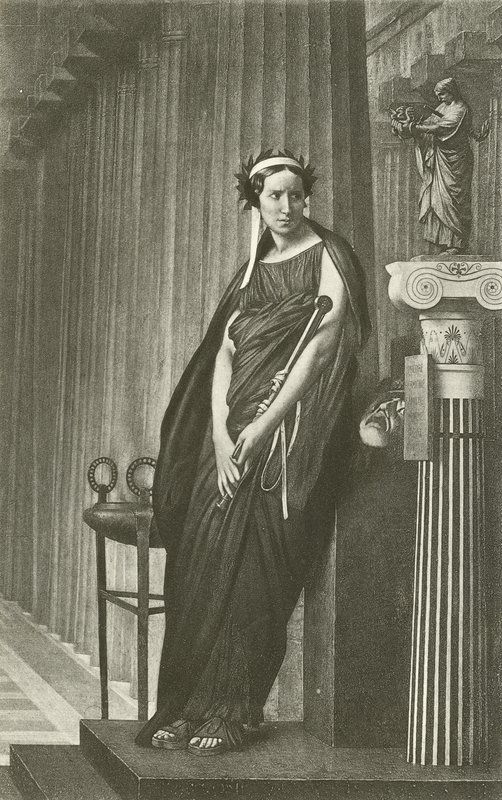 Rachel como a musa da tragédia grega (gravura) de Jean Leon Gerome