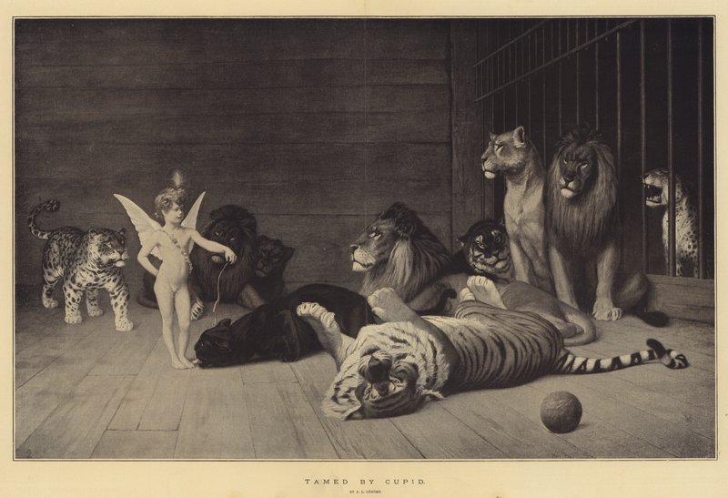 Domesticado por Cupido de Jean Leon Gerome