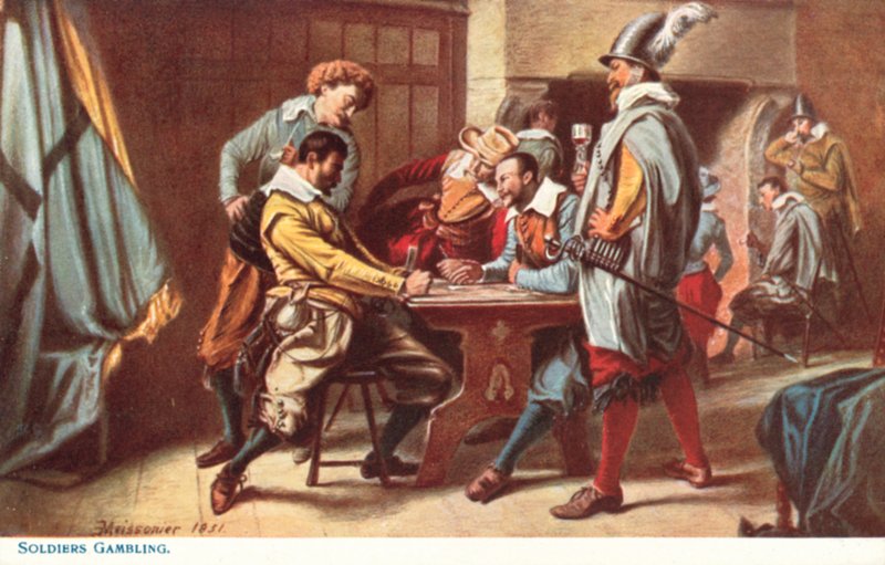 Soldados Jogando de Jean Louis Ernest Meissonier