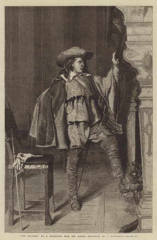 O Cavalier, da exposição de inverno, n º 7, Haymarket de Jean Louis Ernest Meissonier