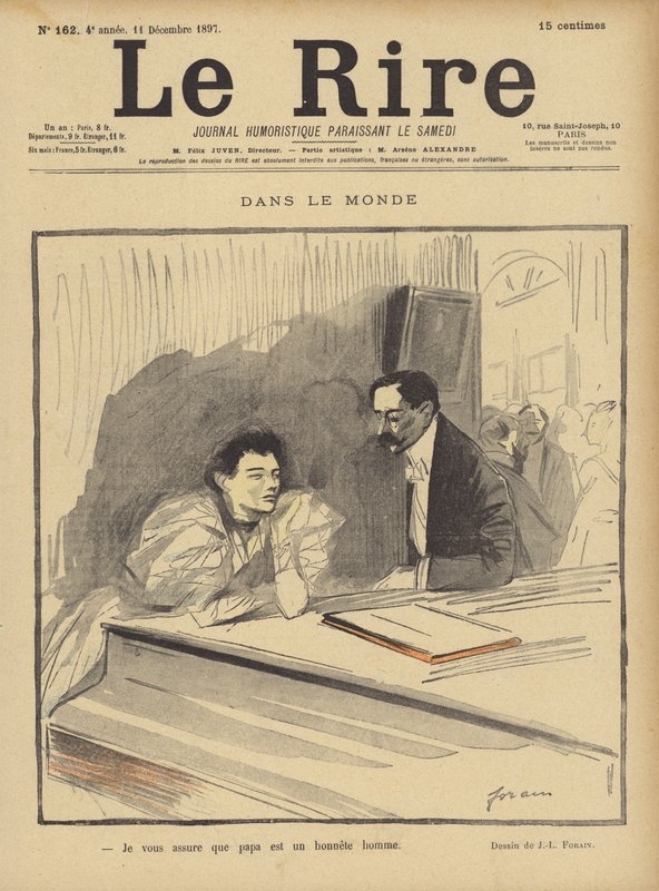 Ilustração para o riso de Jean Louis Forain