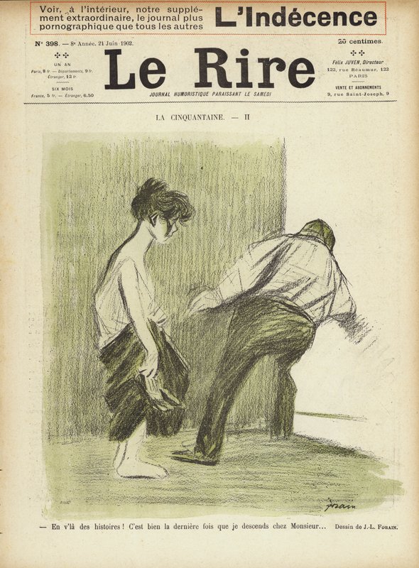 Ilustração para o riso de Jean Louis Forain