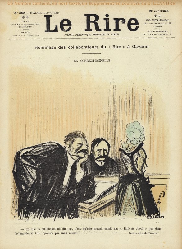 Ilustração para o riso de Jean Louis Forain
