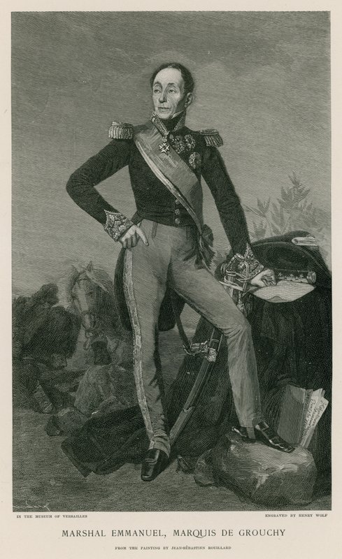 Marechal Emmanuel, Marquês de Grouchy de Jean Sebastien Rouillard