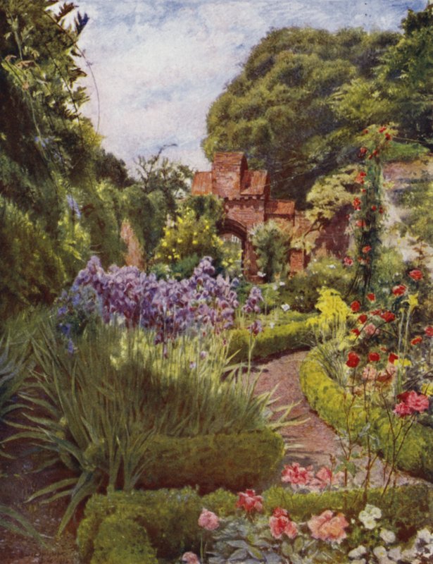 Fulham, Porta de entrada entre o Jardim Murado e o Solo (cor litho) de Jessie MacGregor