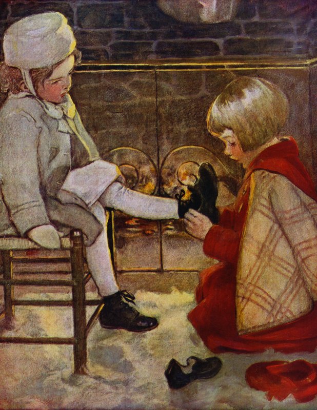 Uma Cinderela moderna (cor litho) de Jessie Willcox Smith