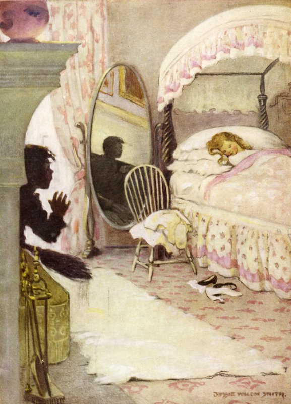 Ilustração para The Water Babies por Charles Kingsley (lito colorido) de Jessie Willcox Smith