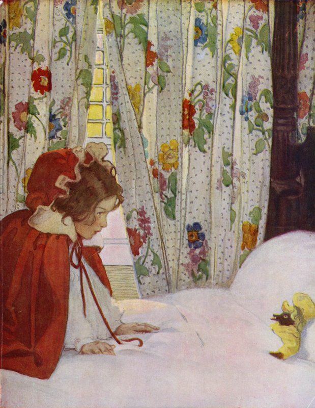 Chapeuzinho Vermelho (lito colorido) de Jessie Willcox Smith