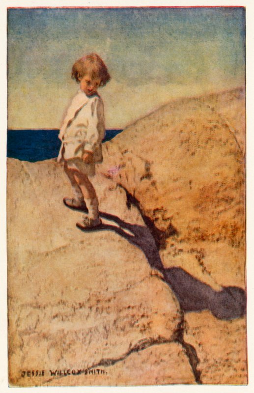 A Minha Sombra (cor litho) de Jessie Willcox Smith