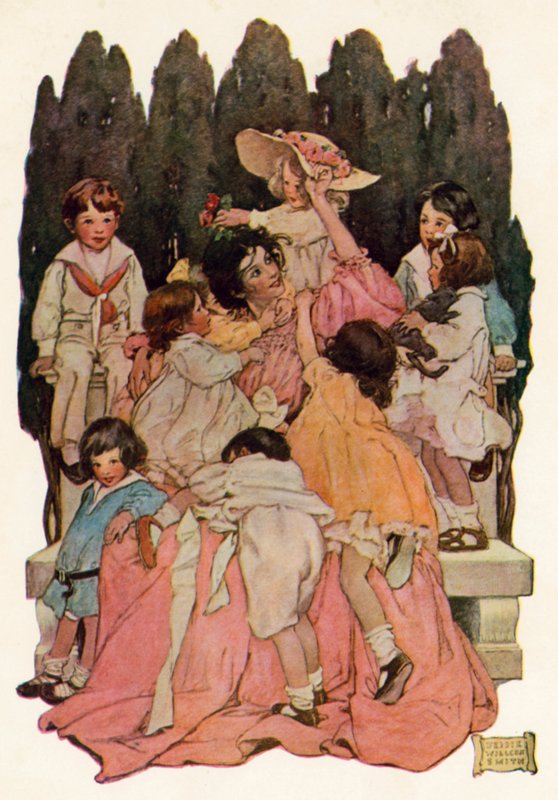 Para a tia (lito colorido) de Jessie Willcox Smith