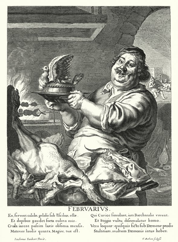Fevereiro (gravura) de Joachim von Sandrart