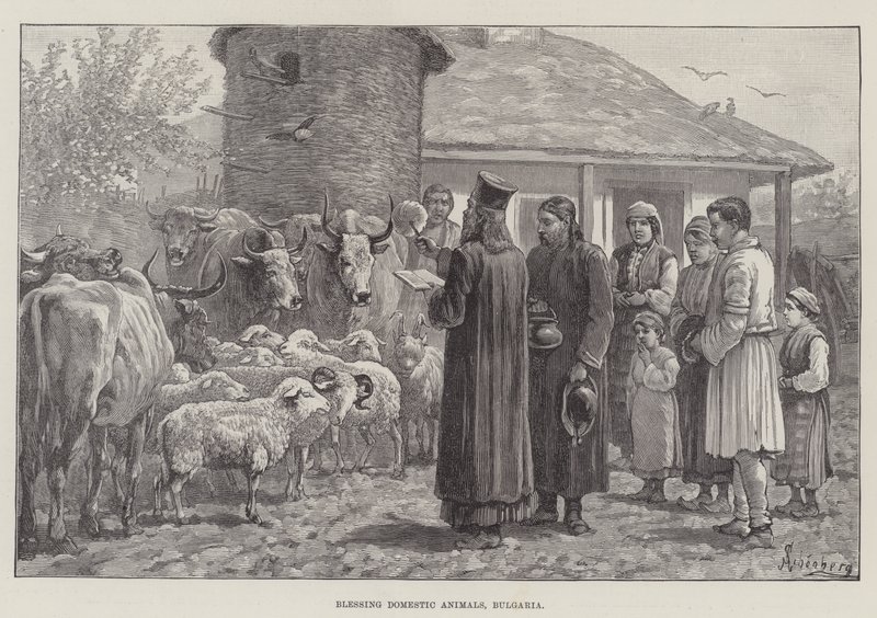 Bênção Animais Domésticos, Bulgária de Johann Nepomuk Schonberg
